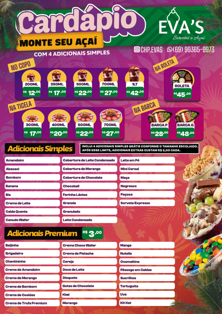 Eva´s Sorvete e Açaí