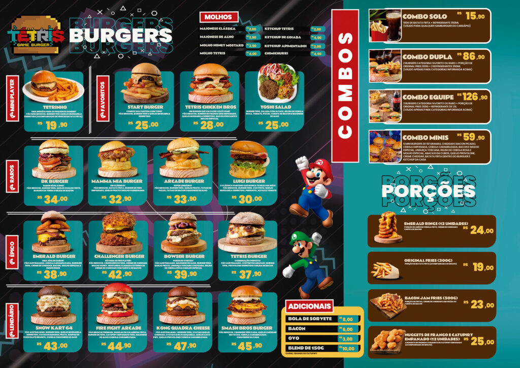 Tetris Game Burger