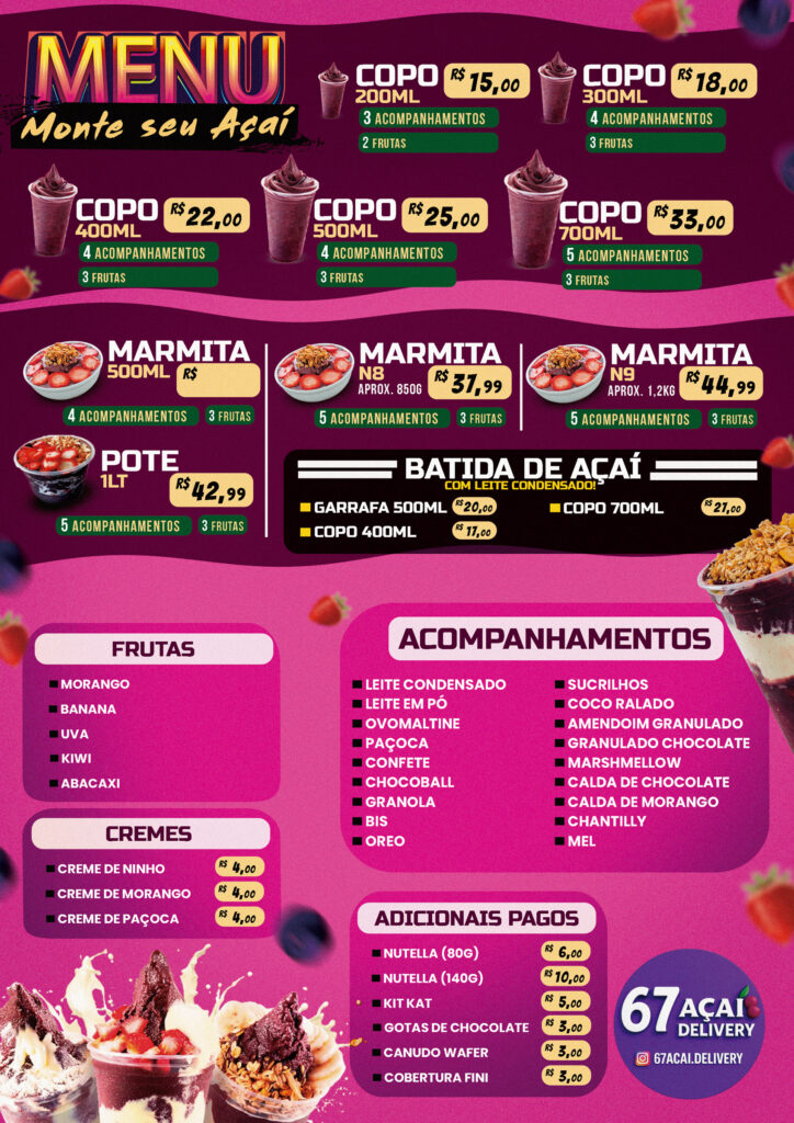 67 Açaí Delivery