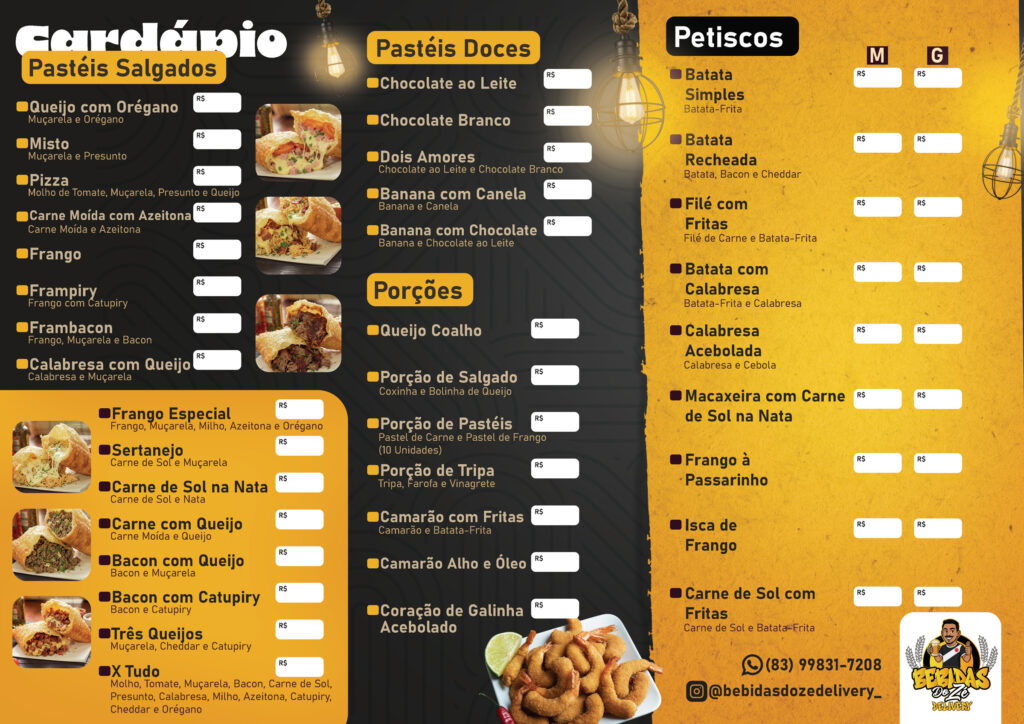 Bebidas do Zé